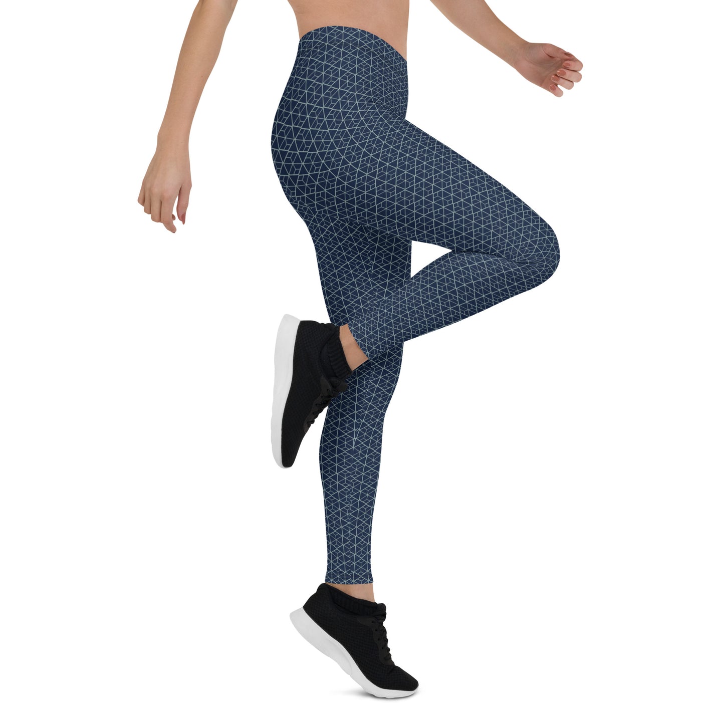 Nautical Geometry Mid-Rise Leggings