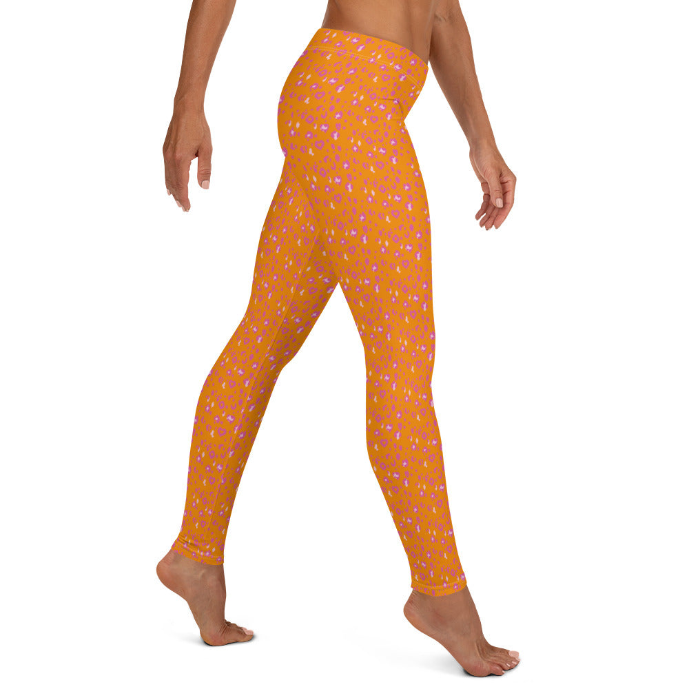 Golden Leopard Lounge Mid-Rise Leggings