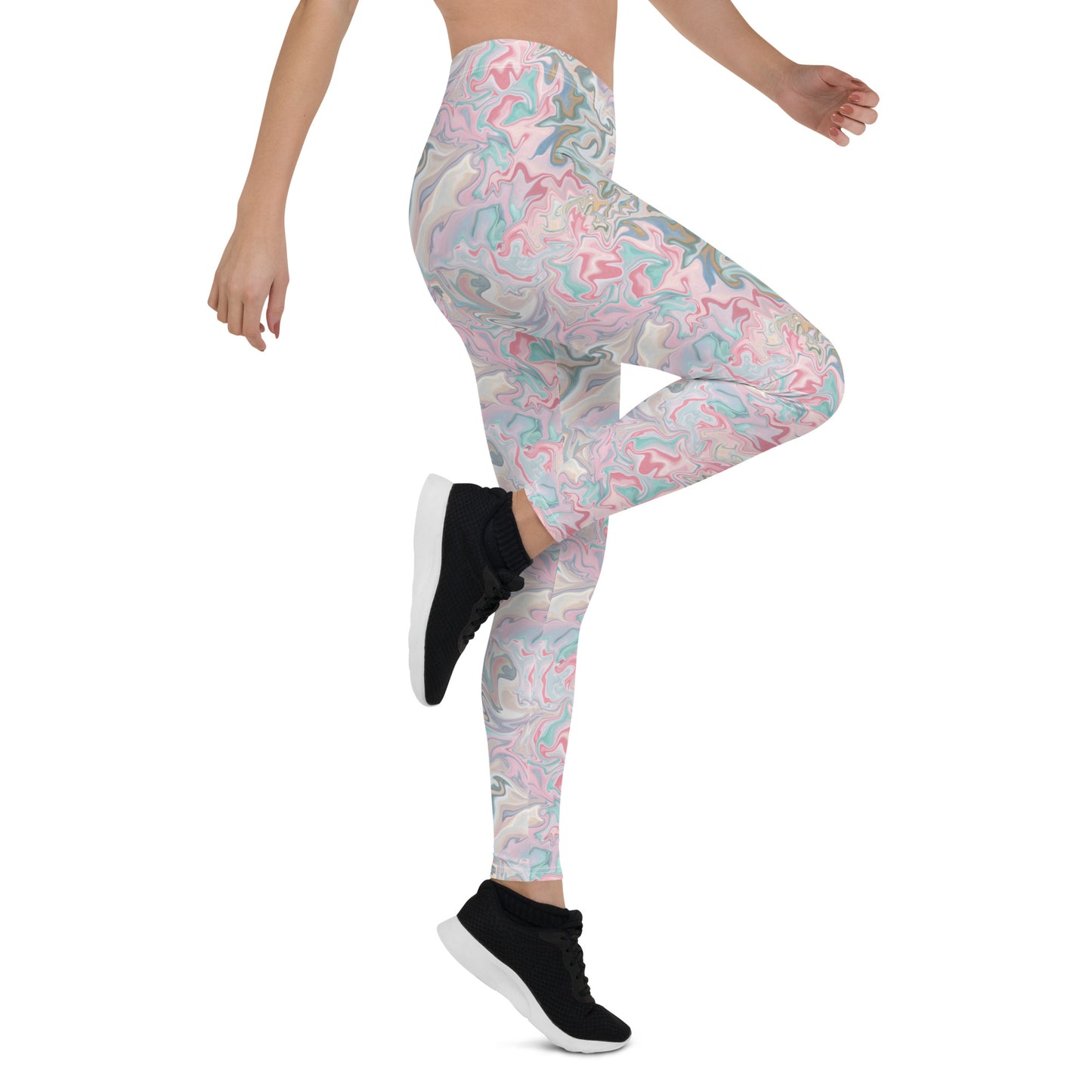 Pastel Prism Activewear Mid-Rise Leggings