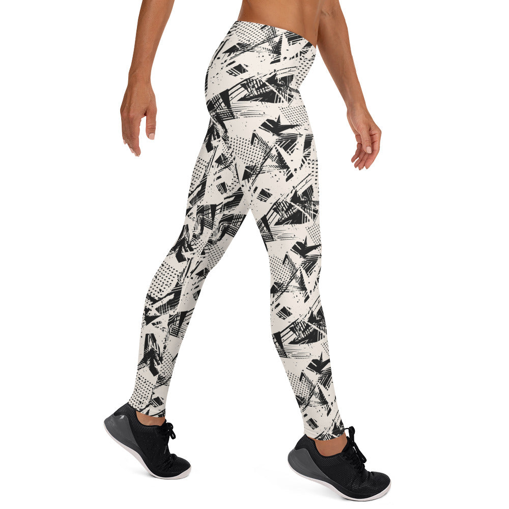 Monochrome Momentum Mid-Rise Leggings