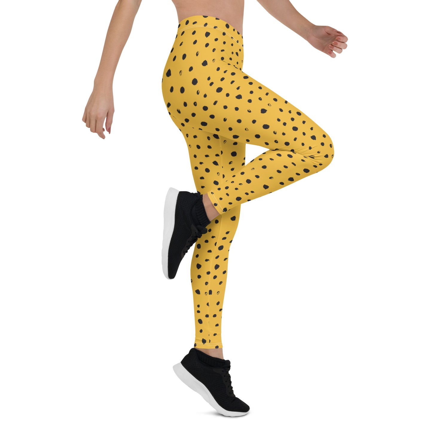 Golden Dots Mid-Rise Leggings