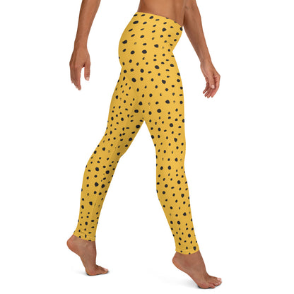 Golden Dots Mid-Rise Leggings