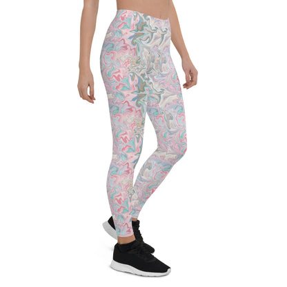 Pastel Prism Activewear Mid-Rise Leggings