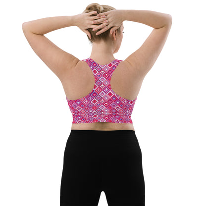 Heartbeat Charm Longline Sports Bra