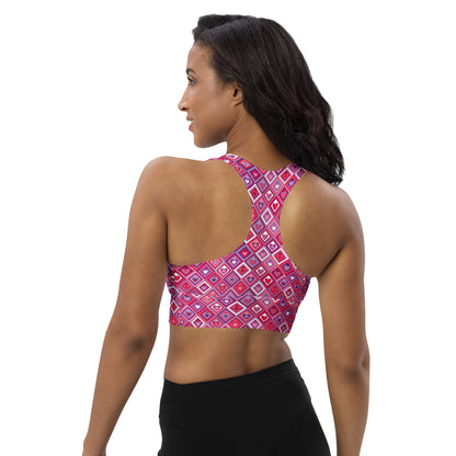 Heartbeat Charm Longline Sports Bra