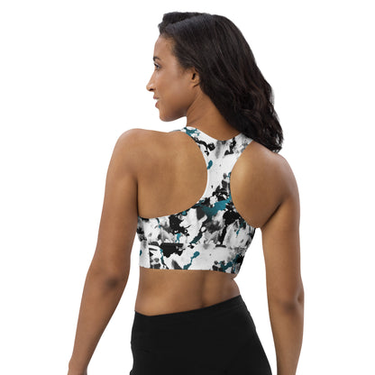 Abstract Aura Longline Sports Bra