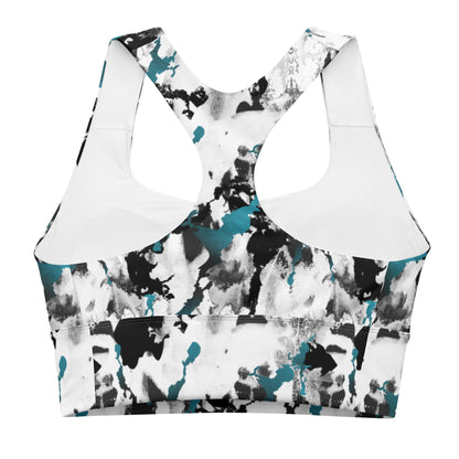 Abstract Aura Longline Sports Bra