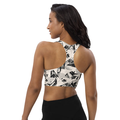 Monochrome Momentum Longline Sports Bra