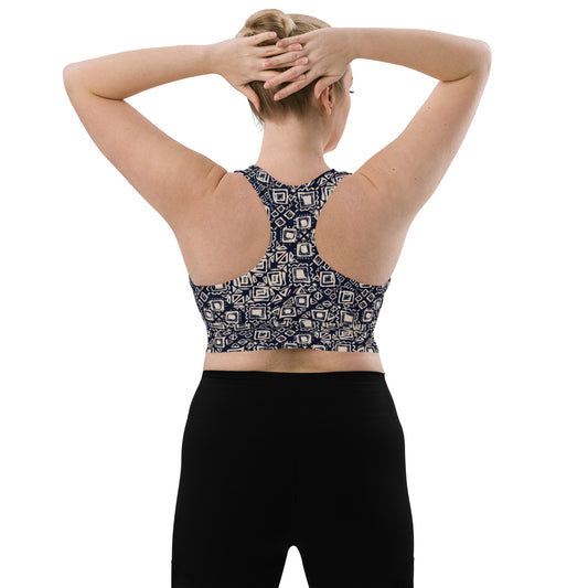 Zenith Contrast Longline Sports Bra