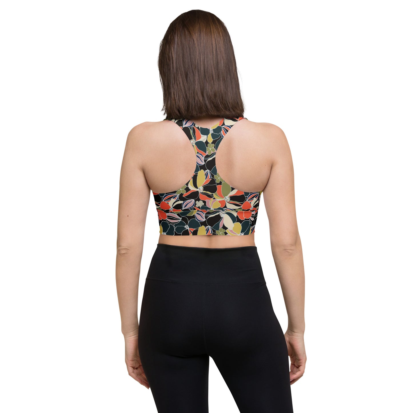 Flora Chic Longline Sports Bra