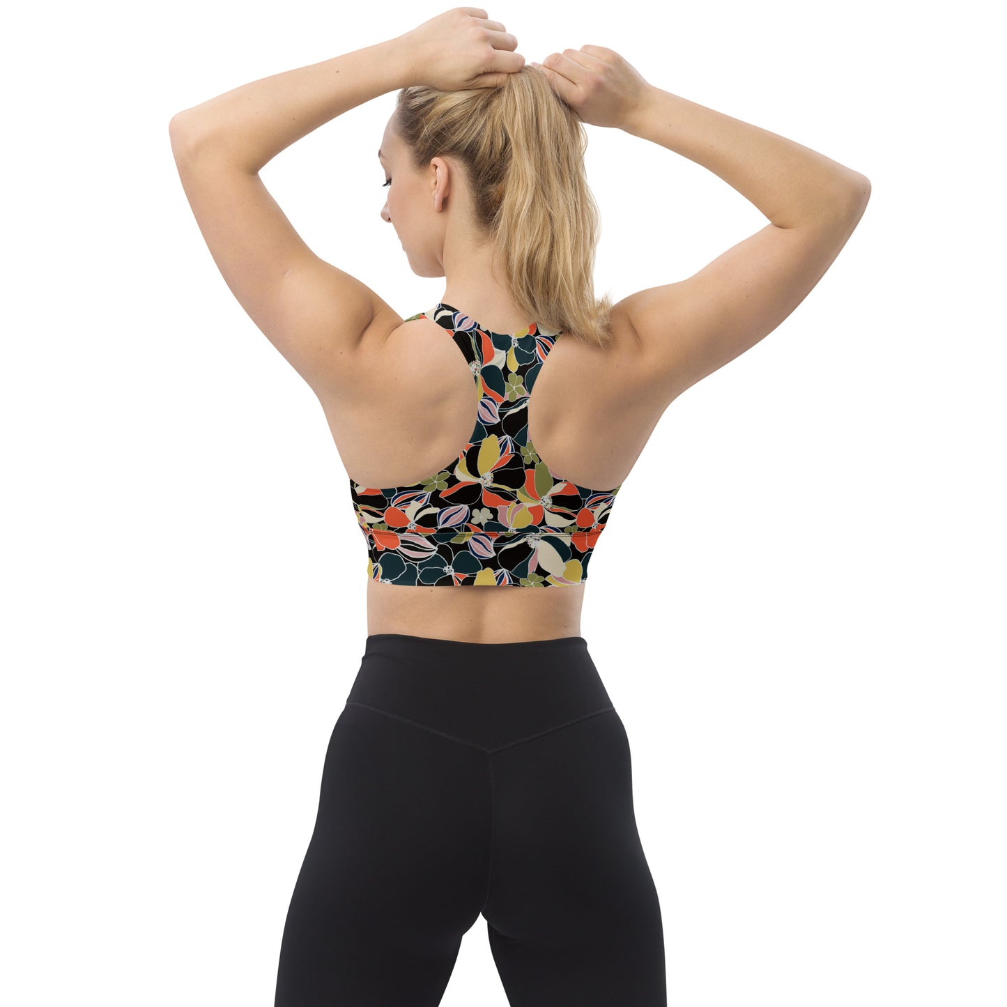 Flora Chic Longline Sports Bra