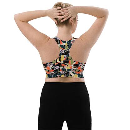 Flora Chic Longline Sports Bra