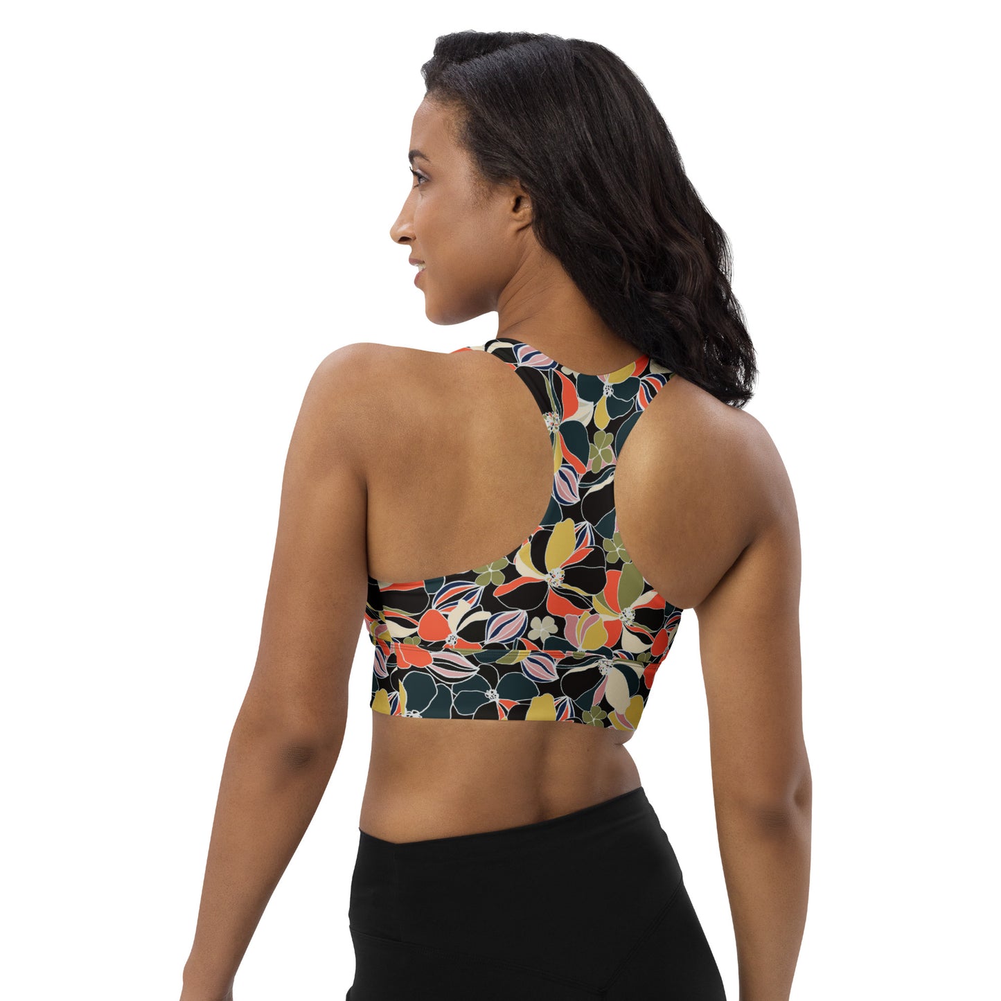 Flora Chic Longline Sports Bra