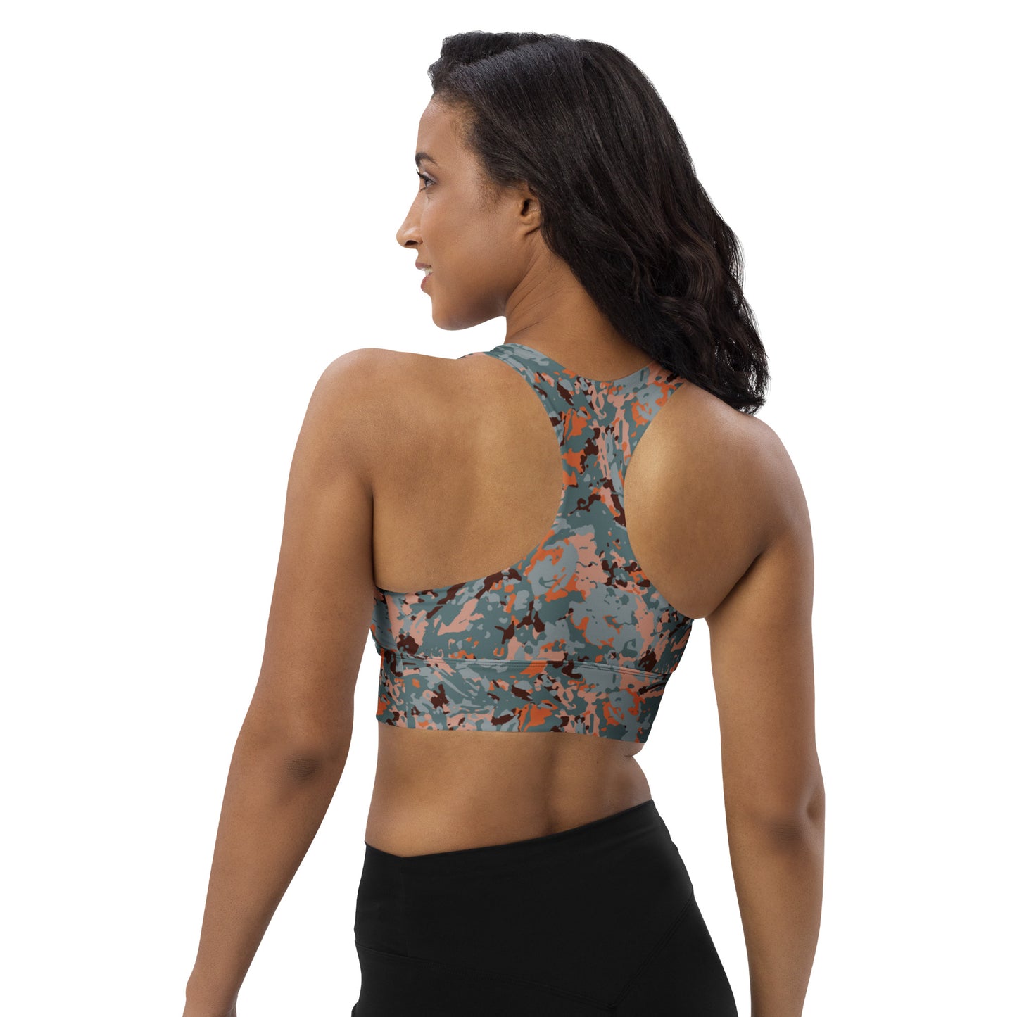 Marble Motion Longline Sports Bra