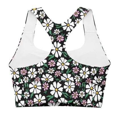 Blooming Buds Longline Sports Bra