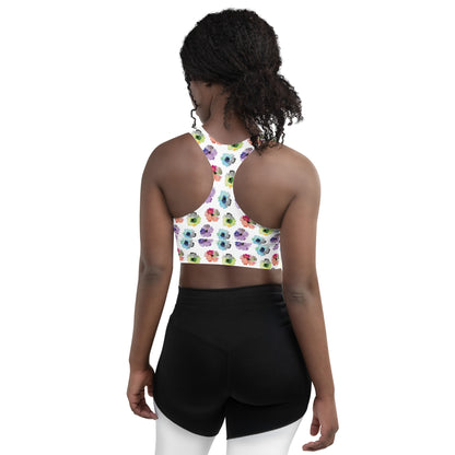 Floral Fiesta Longline Sports Bra