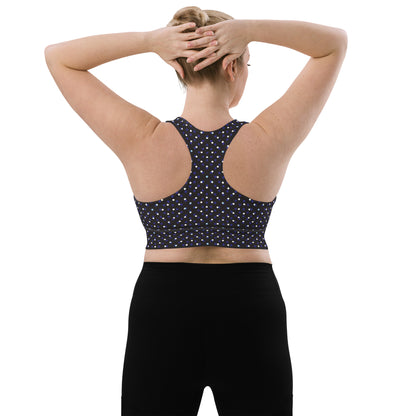 Dotty Delight Longline Sports Bra