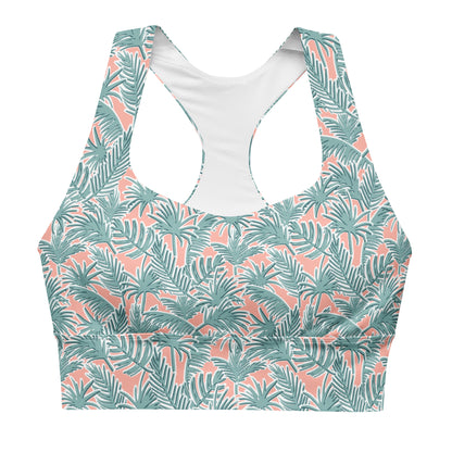 Serene Garden Longline Sports Bra