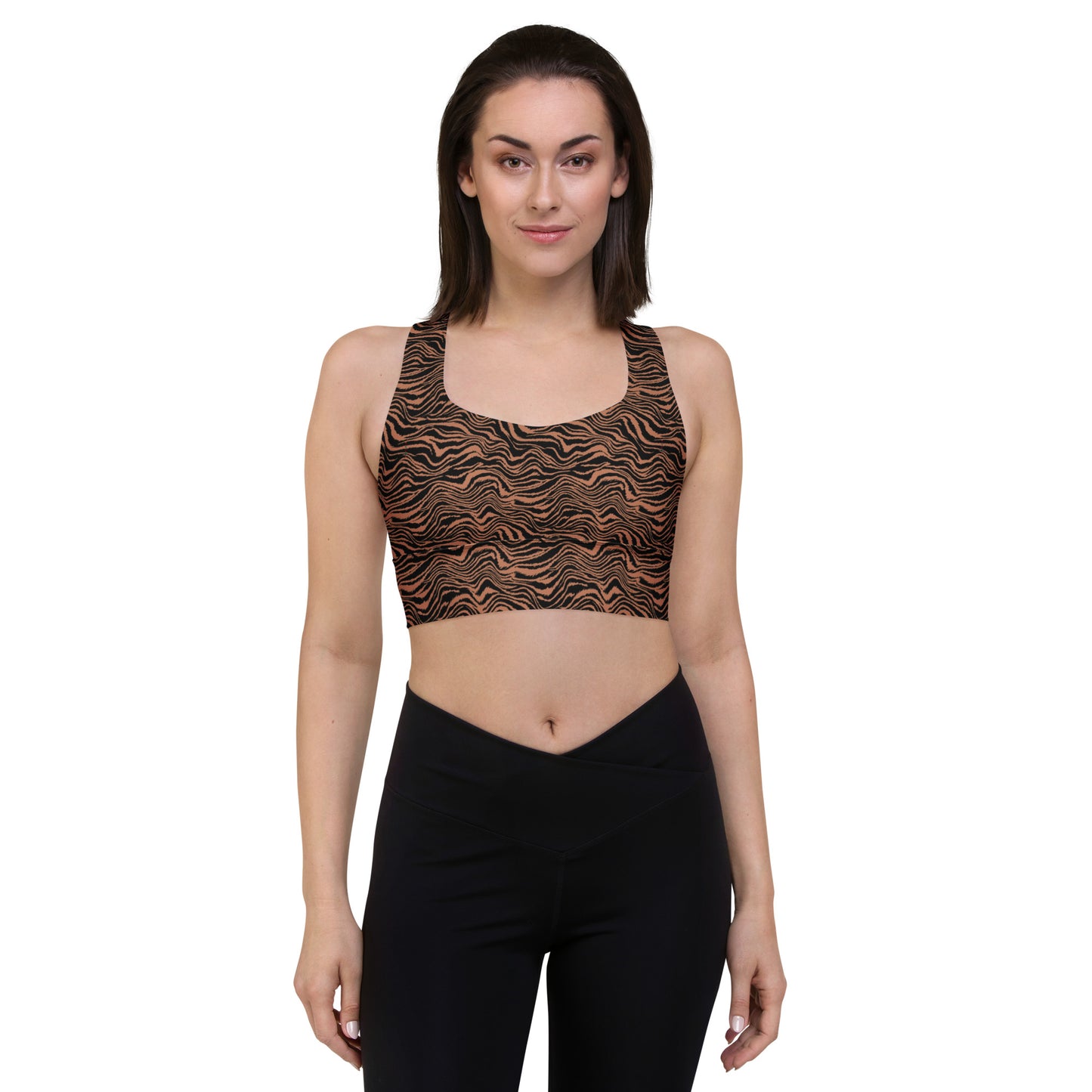 Midnight Safari Longline Sports Bra