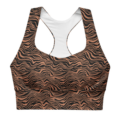 Midnight Safari Longline Sports Bra