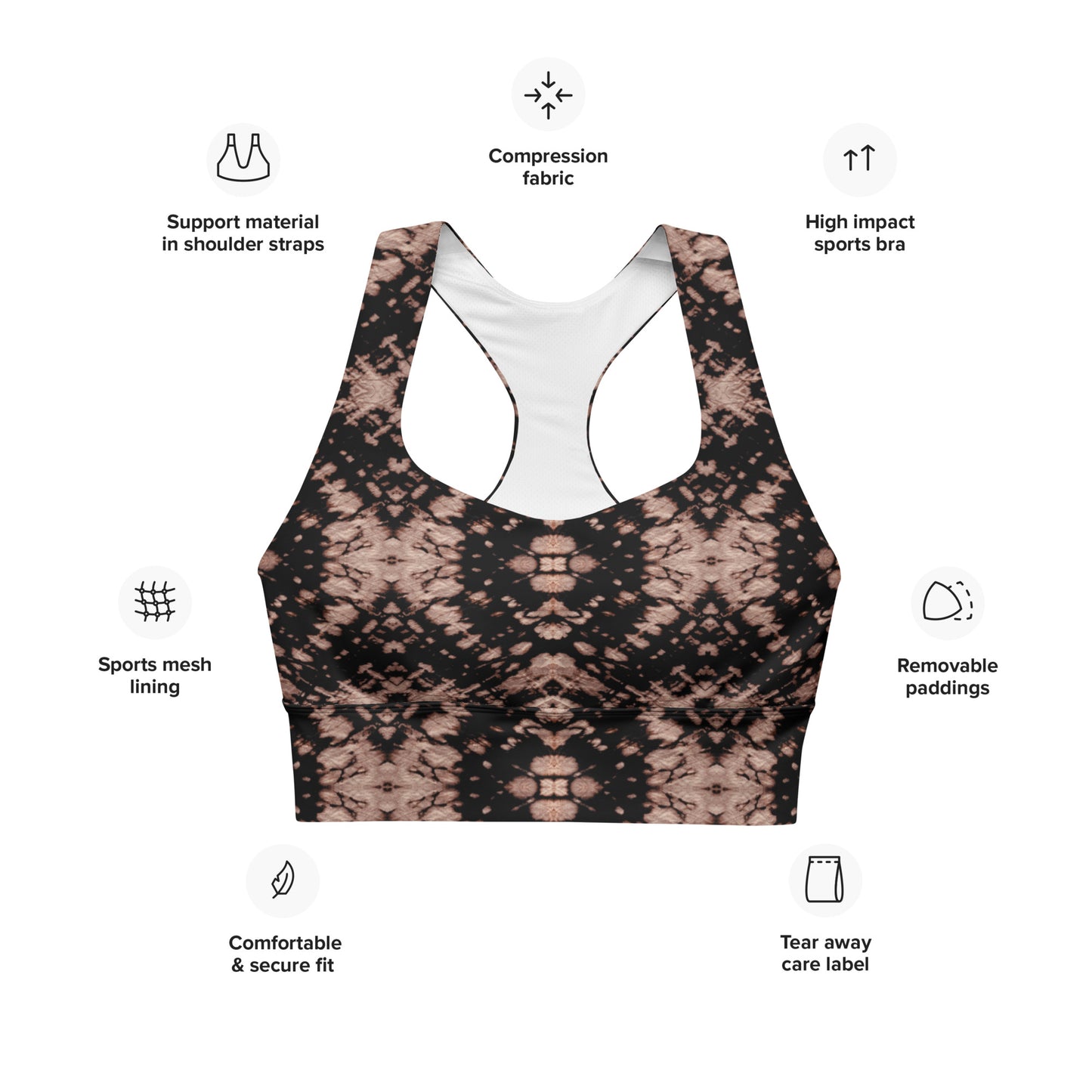 Mystic Mandala Longline Sports Bra