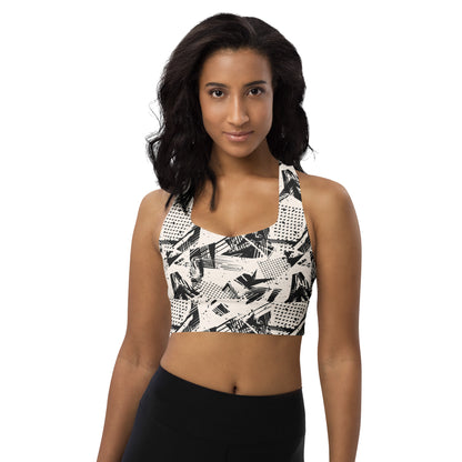 Monochrome Momentum Longline Sports Bra