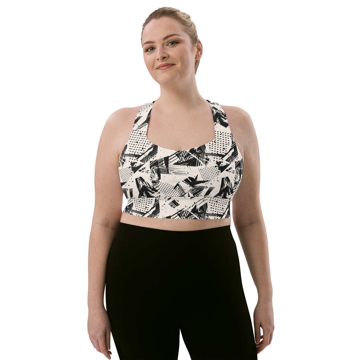 Monochrome Momentum Longline Sports Bra