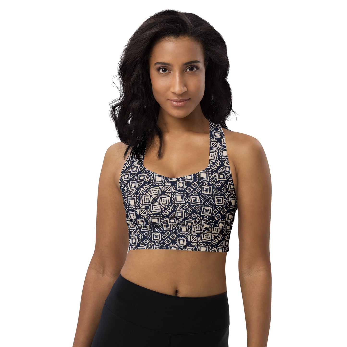 Zenith Contrast Longline Sports Bra