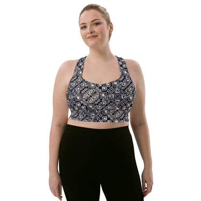 Zenith Contrast Longline Sports Bra