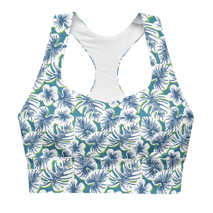 Floral Harmony Longline Sports Bra