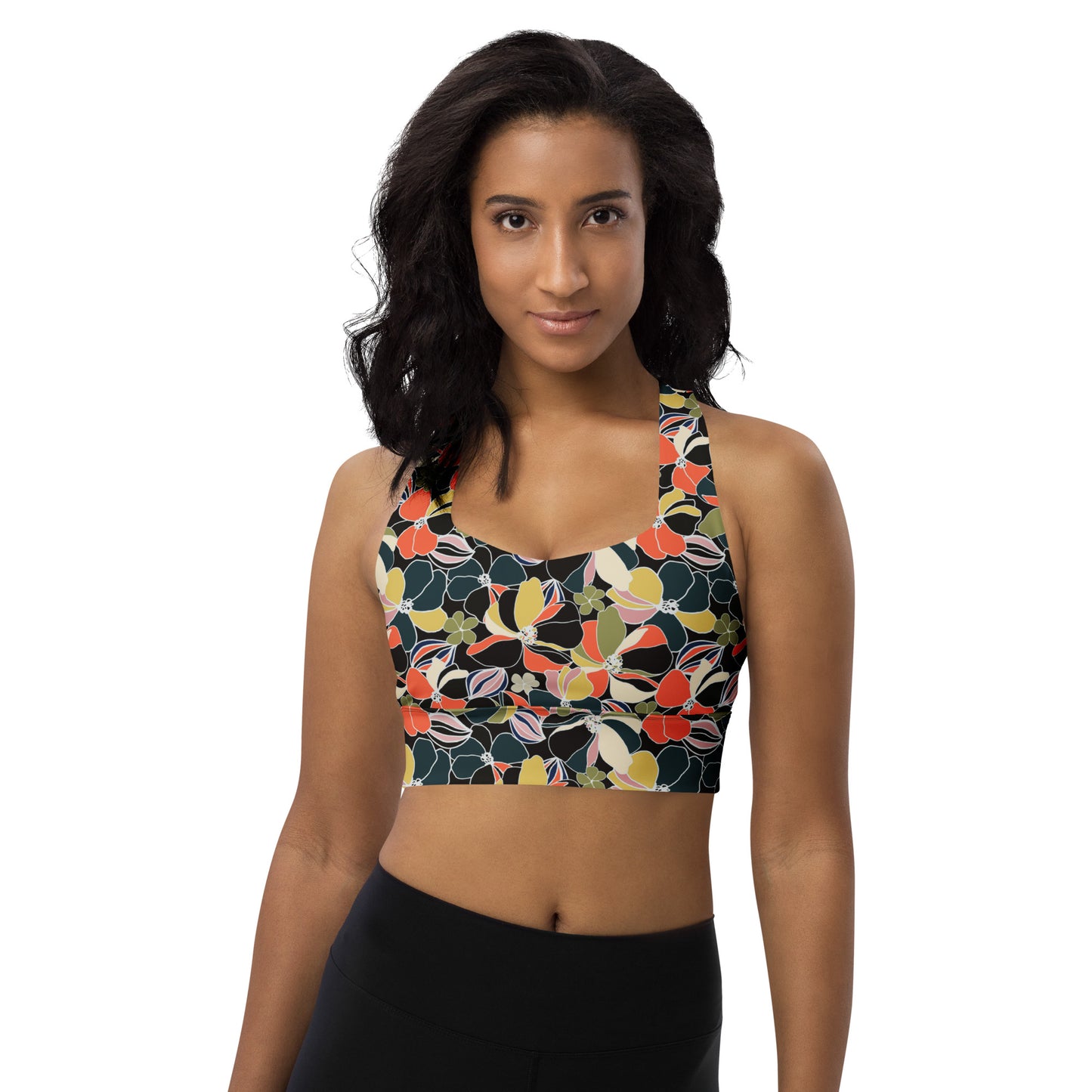 Flora Chic Longline Sports Bra