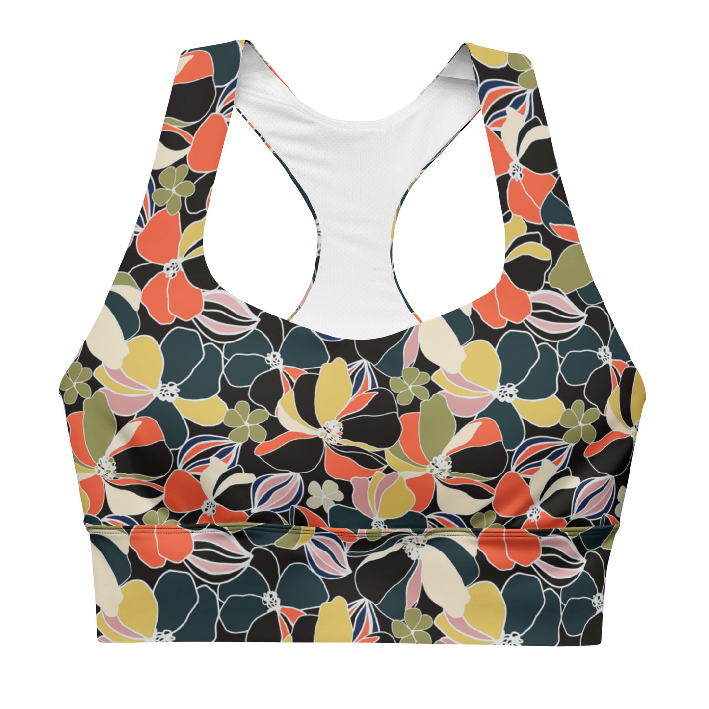 Flora Chic Longline Sports Bra