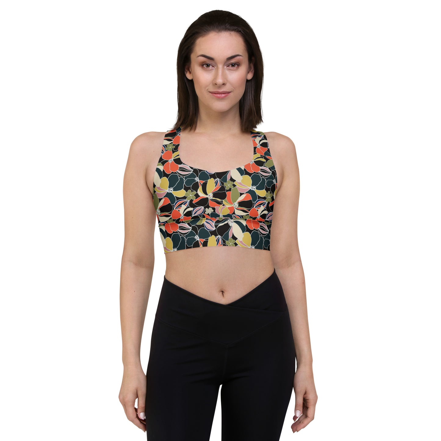 Flora Chic Longline Sports Bra