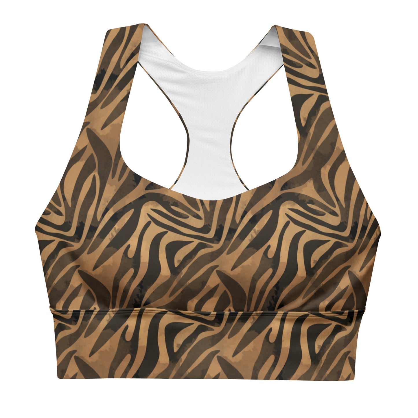 Safari Chic Longline Sports Bra