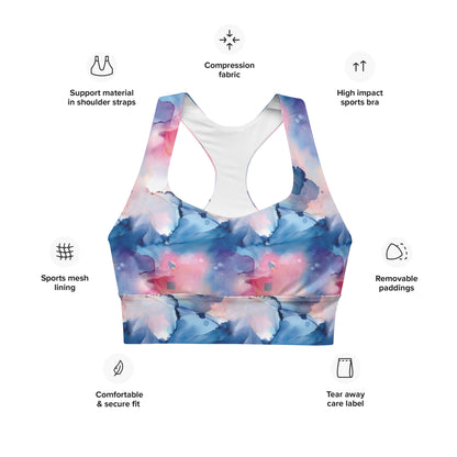 Aquarelle Dream Longline Sports Bra