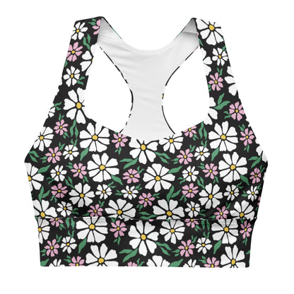 Blooming Buds Longline Sports Bra