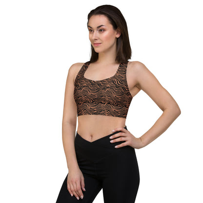 Midnight Safari Longline Sports Bra