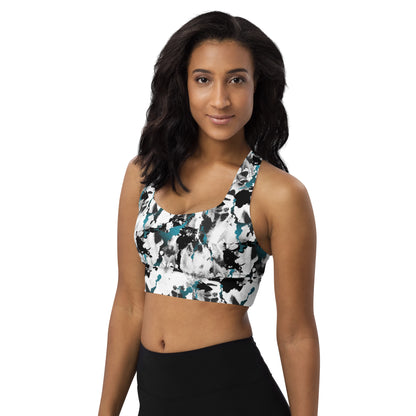 Abstract Aura Longline Sports Bra