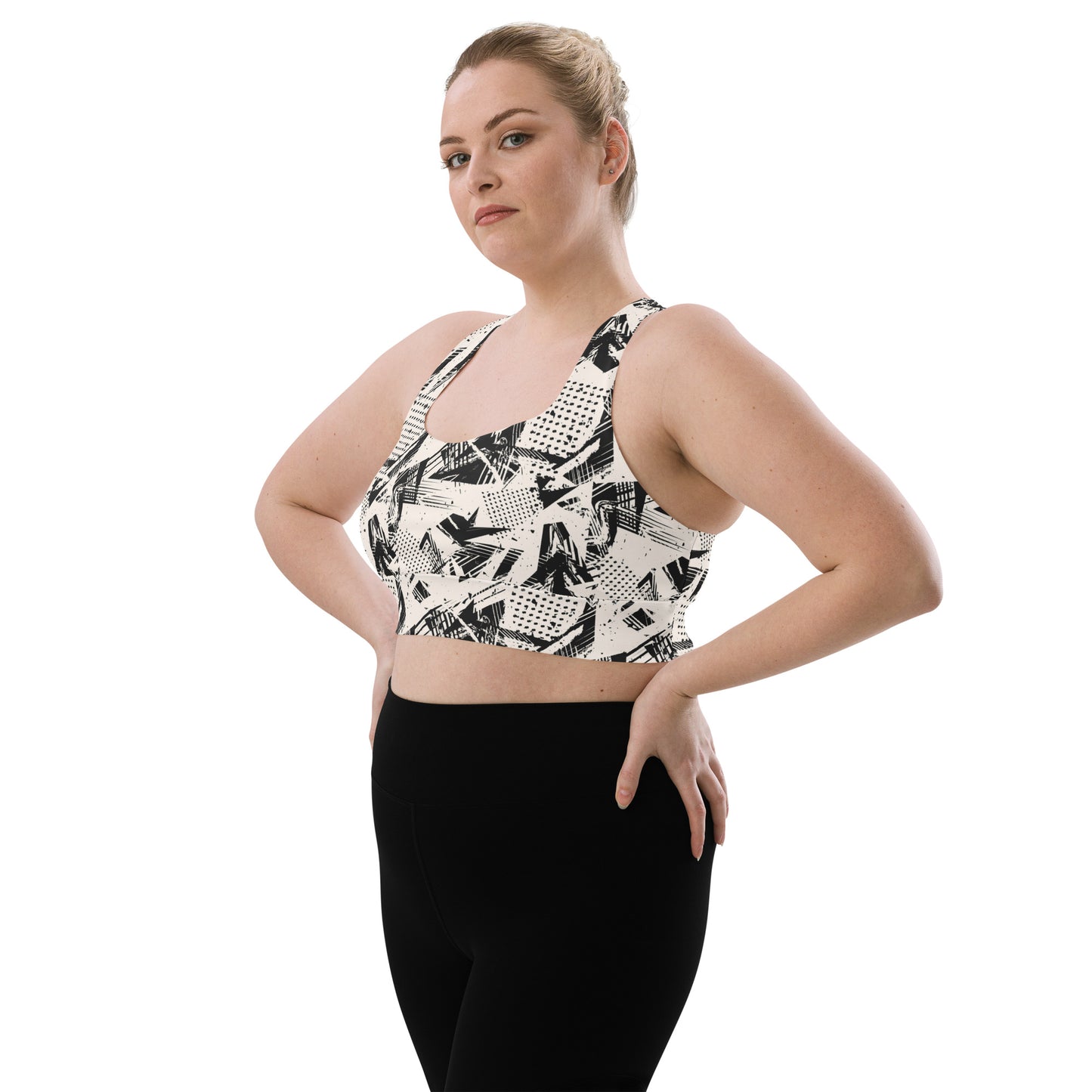 Monochrome Momentum Longline Sports Bra