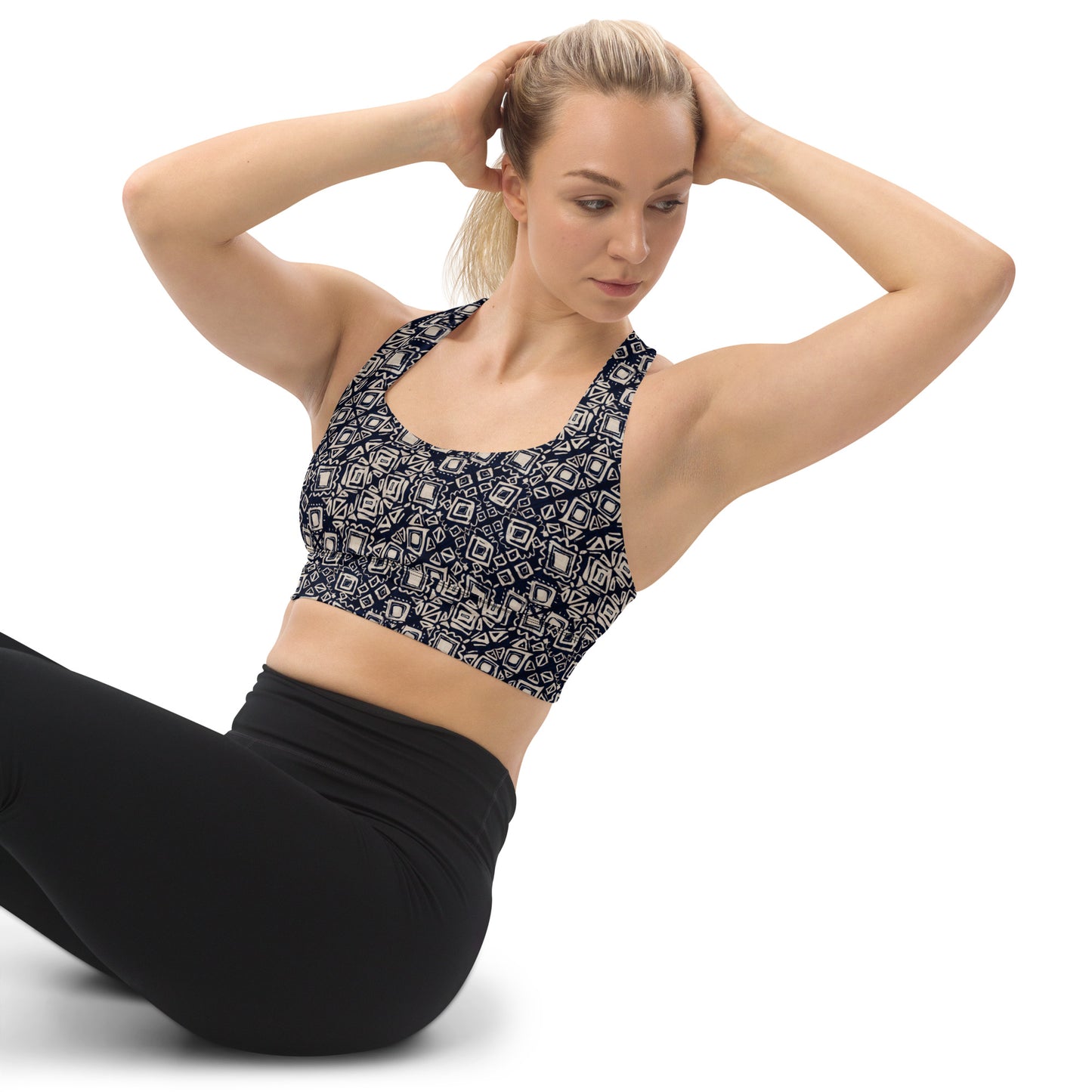 Zenith Contrast Longline Sports Bra