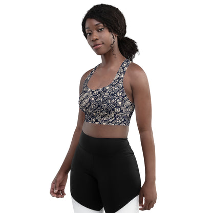 Zenith Contrast Longline Sports Bra