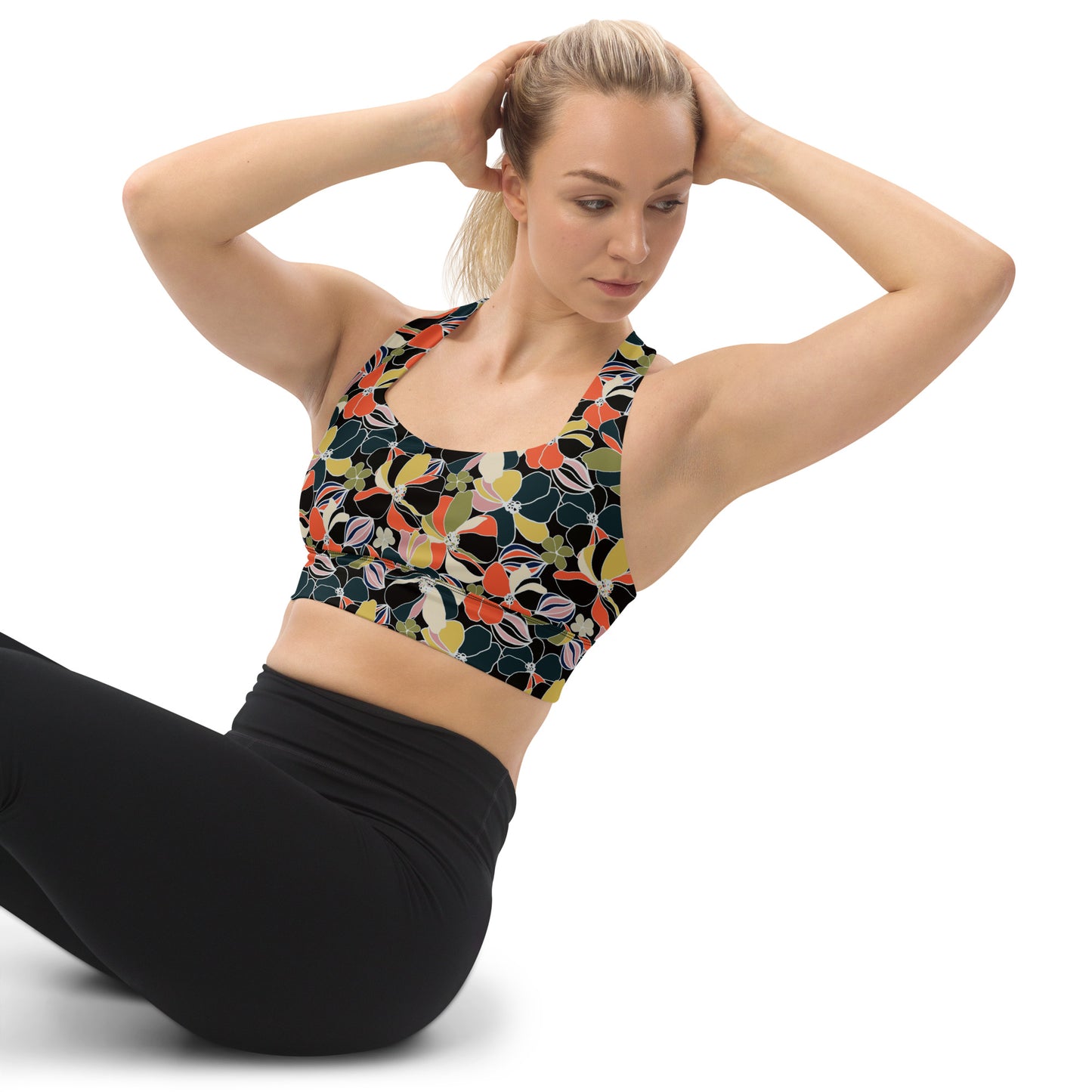 Flora Chic Longline Sports Bra