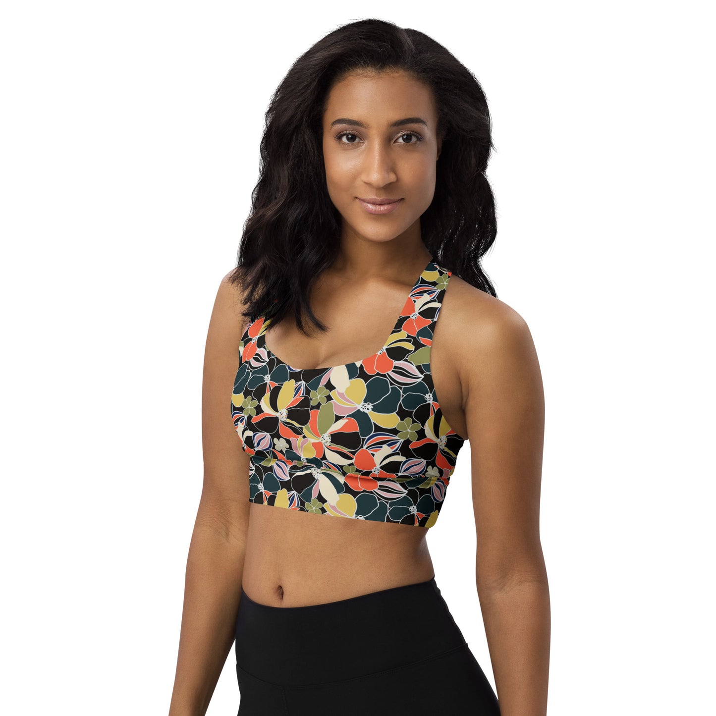 Flora Chic Longline Sports Bra