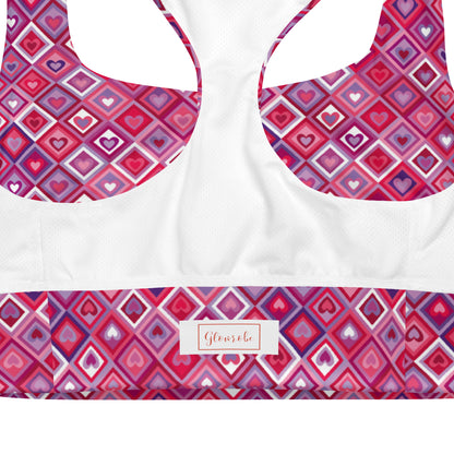 Heartbeat Charm Longline Sports Bra