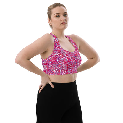 Heartbeat Charm Longline Sports Bra