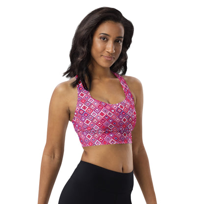 Heartbeat Charm Longline Sports Bra