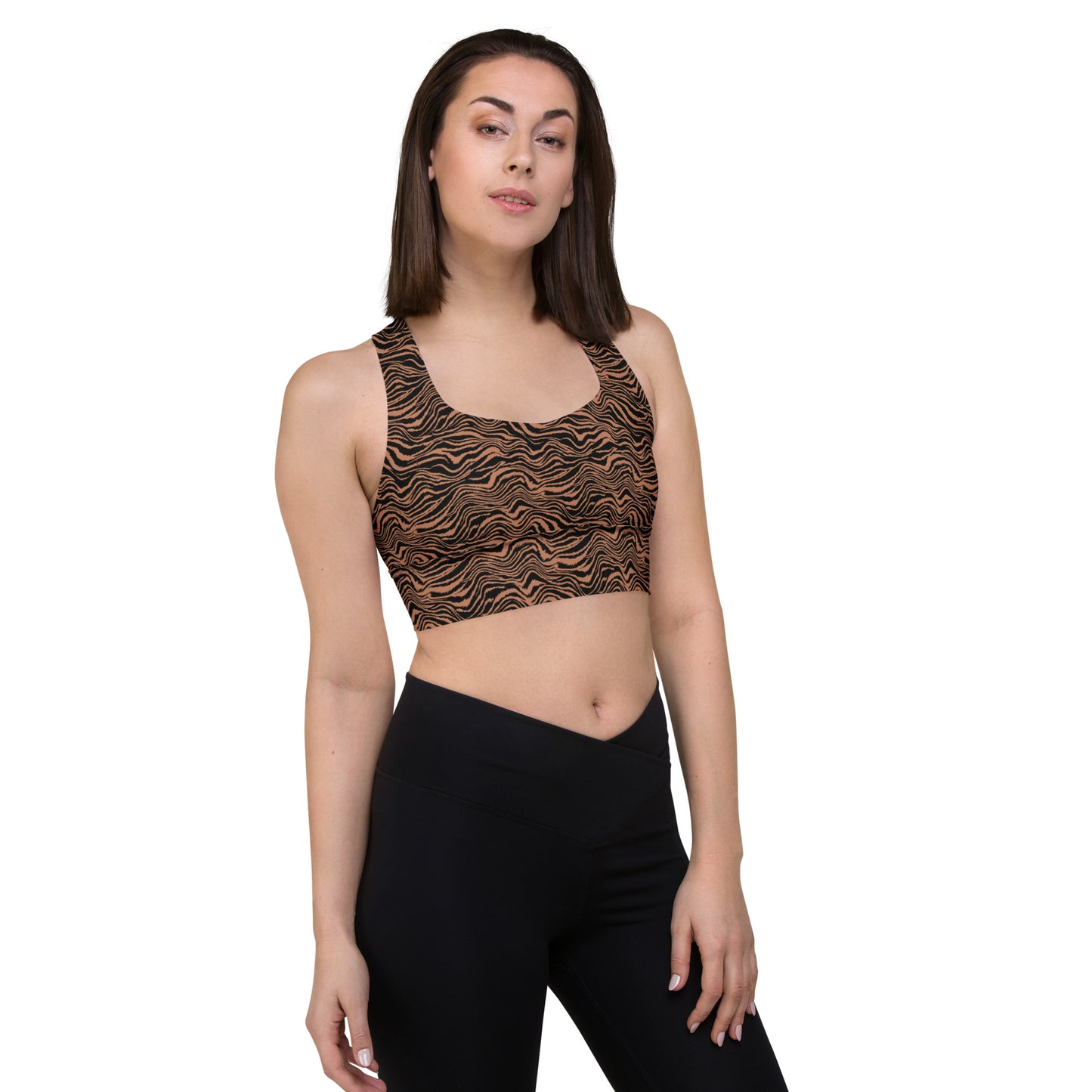 Midnight Safari Longline Sports Bra