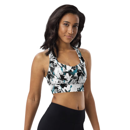 Abstract Aura Longline Sports Bra