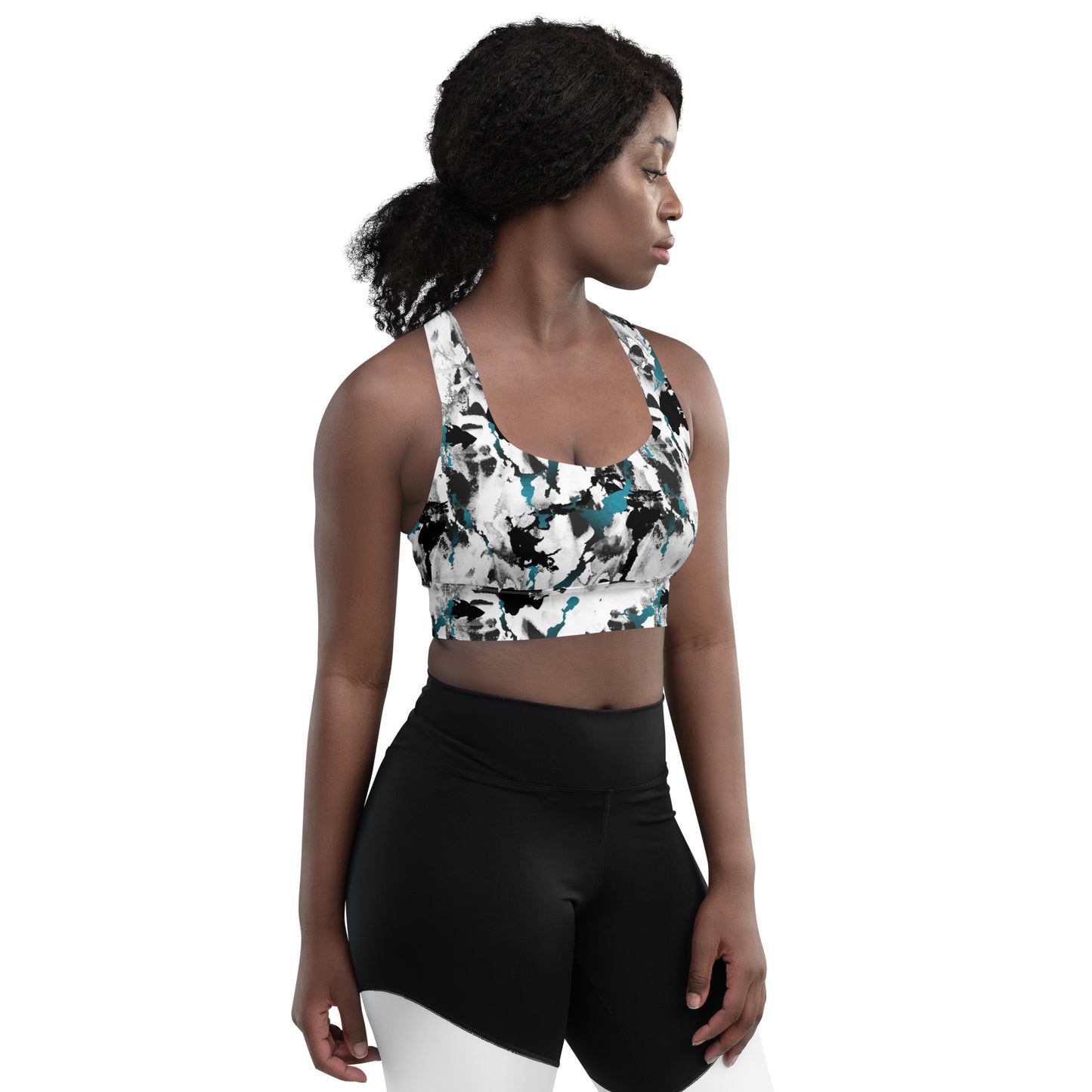 Abstract Aura Longline Sports Bra