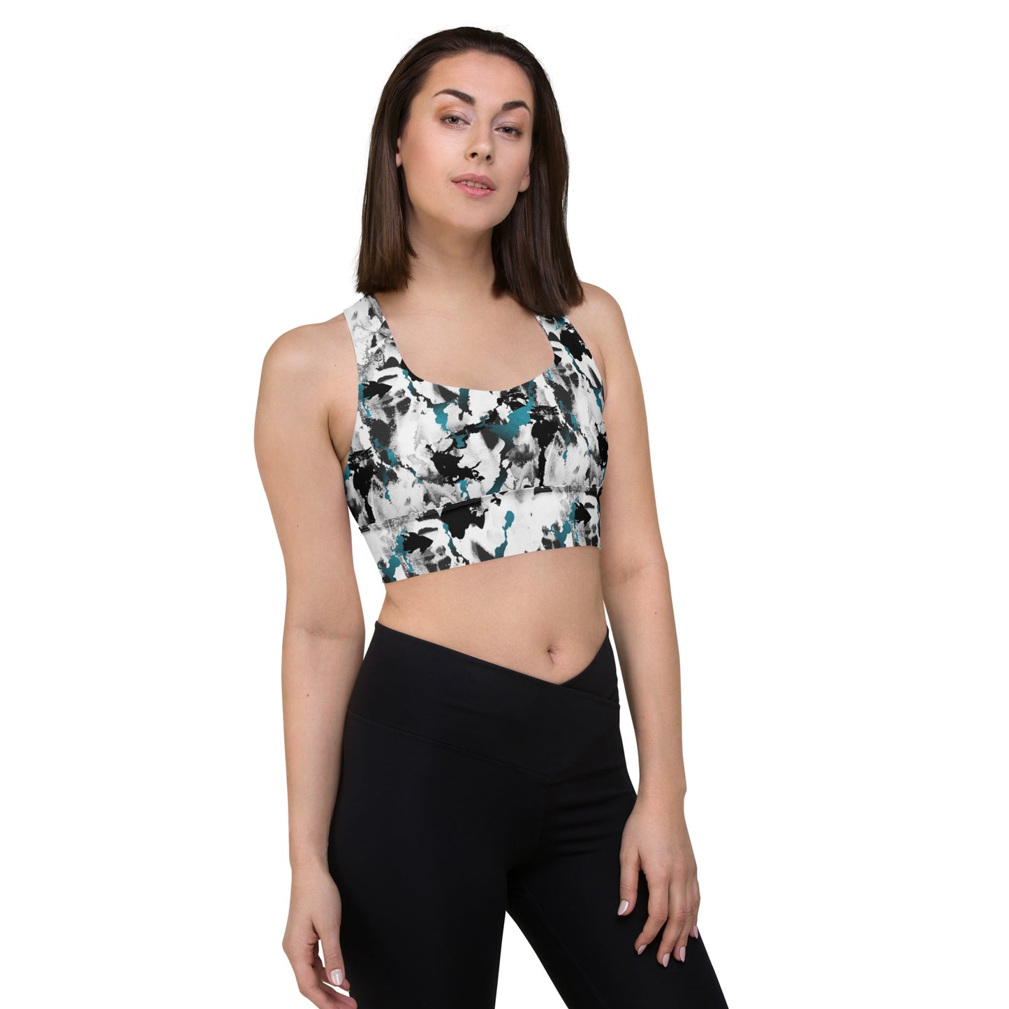 Abstract Aura Longline Sports Bra